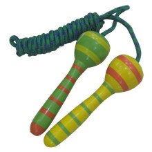 Klassisches Spielzeug-hölzernes überspringendes Seil-Handgriffe für das Überspringen